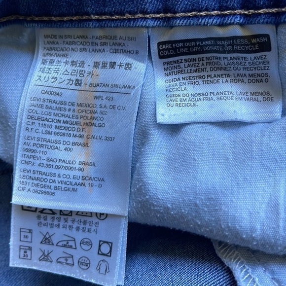 Levi’s Womens Jeans WPL 423 Cropped,Blue,size 29 - Picture 2 of 8
